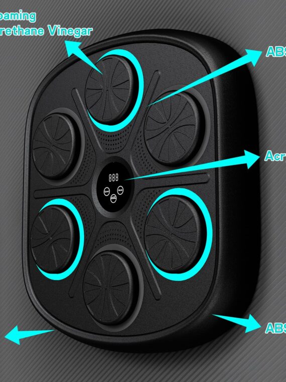 OurStarry Smart Music Boxing Machine with LED Lights & Touch Screen for All Ages