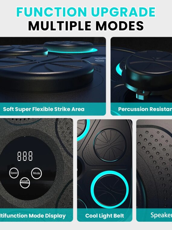 OurStarry Smart Music Boxing Machine with LED Lights & Touch Screen for All Ages