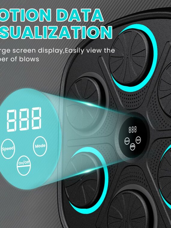OurStarry Smart Music Boxing Machine with LED Lights & Touch Screen for All Ages