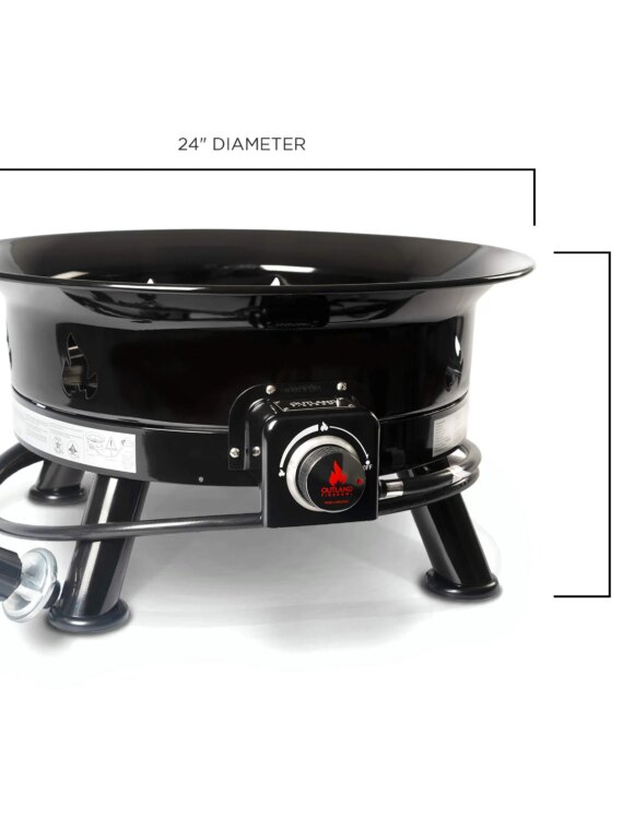 Outland Living 883 Mega Propane Gas Fire Pit - 58,000 BTU, Portable, No Assembly, CSA Approved, 24" Diameter