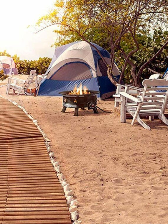 Outland Living 883 Mega Propane Gas Fire Pit - 58,000 BTU, Portable, No Assembly, CSA Approved, 24" Diameter