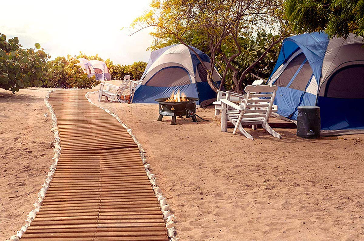 Outland Living 883 Mega Propane Gas Fire Pit - 58,000 BTU, Portable, No Assembly, CSA Approved, 24" Diameter