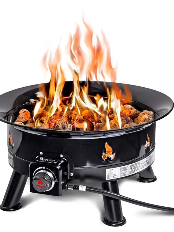 Outland Living 883 Mega Propane Gas Fire Pit - 58,000 BTU, Portable, No Assembly, CSA Approved, 24" Diameter