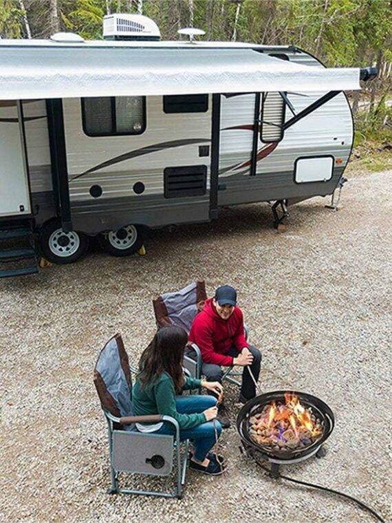 Outland Living 883 Mega Propane Gas Fire Pit - 58,000 BTU, Portable, No Assembly, CSA Approved, 24" Diameter