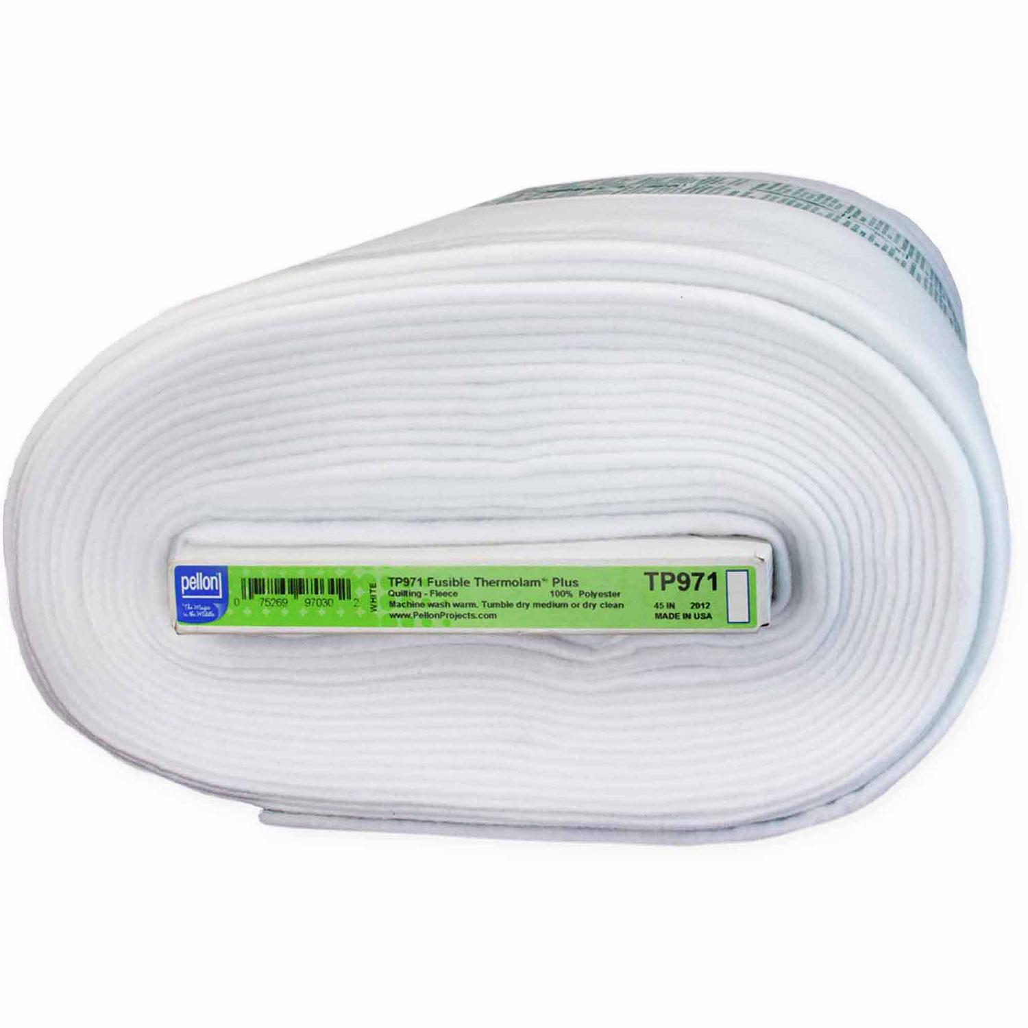 Pellon TP971F Craft Fleece Batting, 45"x10 Yards, White, 100% Polyester, Extra-Lofty, Fusible, Ideal for Quilting & Crafts