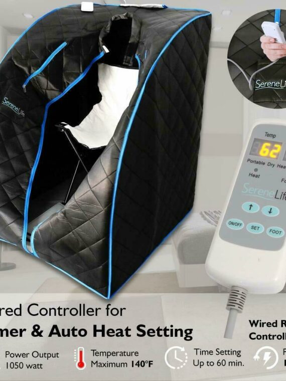 Personal Portable Sauna Infrared Home Spa, Black - One Person, New Condition