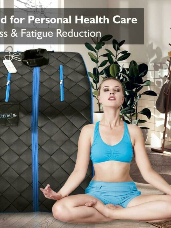 Personal Portable Sauna Infrared Home Spa, Black - One Person, New Condition