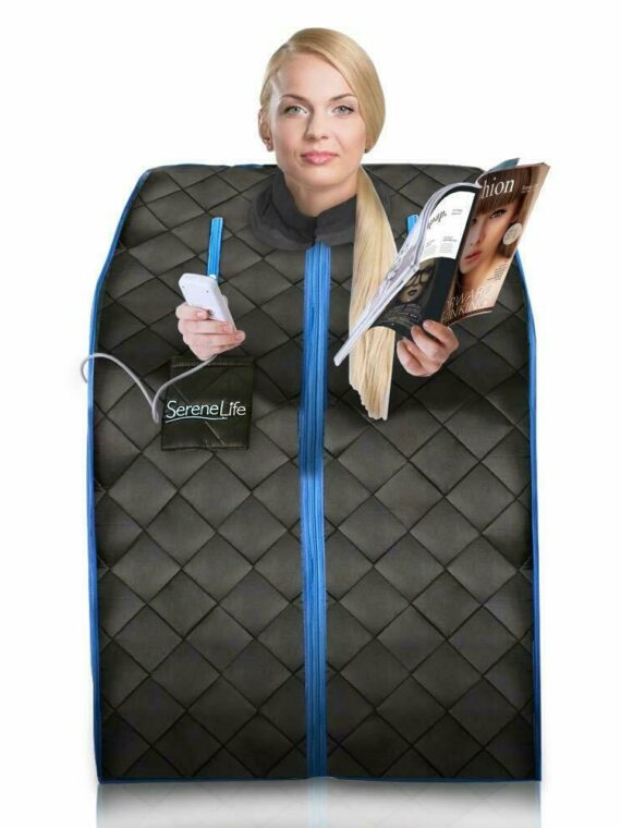 Personal Portable Sauna Infrared Home Spa, Black - One Person, New Condition