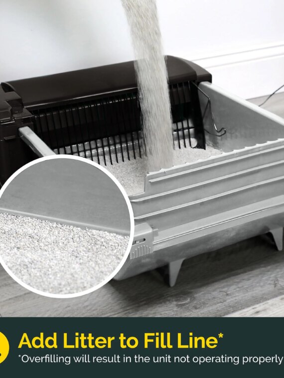 Pet Zone Self-Cleaning Cat Litter Box, Automatic, Odor Control, Easy Maintenance, Quiet, For Cats 6-15 lbs