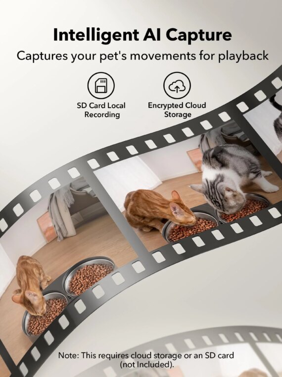 PETLIBRO 5L Automatic Cat Feeder with 1080P HD Camera, WiFi Control, Two-Way Audio, Smart Notifications