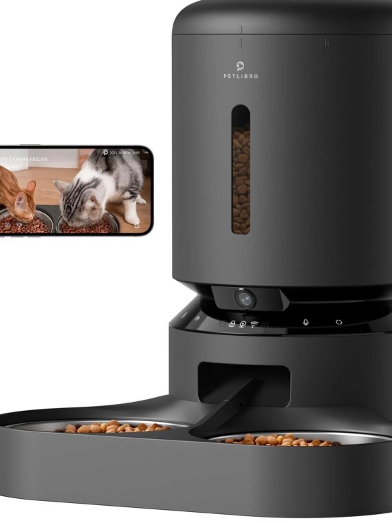 PETLIBRO 5L Automatic Cat Feeder with 1080P HD Camera, WiFi Control, Two-Way Audio, Smart Notifications