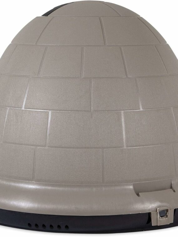 Petmate Indigo Igloo Dog House XL - All-Weather Insulated Shelter, Eco-Friendly, for 90-125 lbs Pets, Made in USA