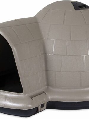 Petmate Indigo Igloo Dog House XL – All-Weather Insulated Shelter, Eco-Friendly, for 90-125 lbs Pets, Made in USA