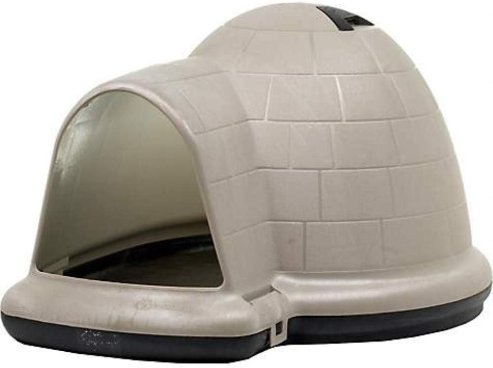 Petmate Indigo Igloo Dog House XL - All-Weather Insulated Shelter, Eco-Friendly, for 90-125 lbs Pets, Made in USA