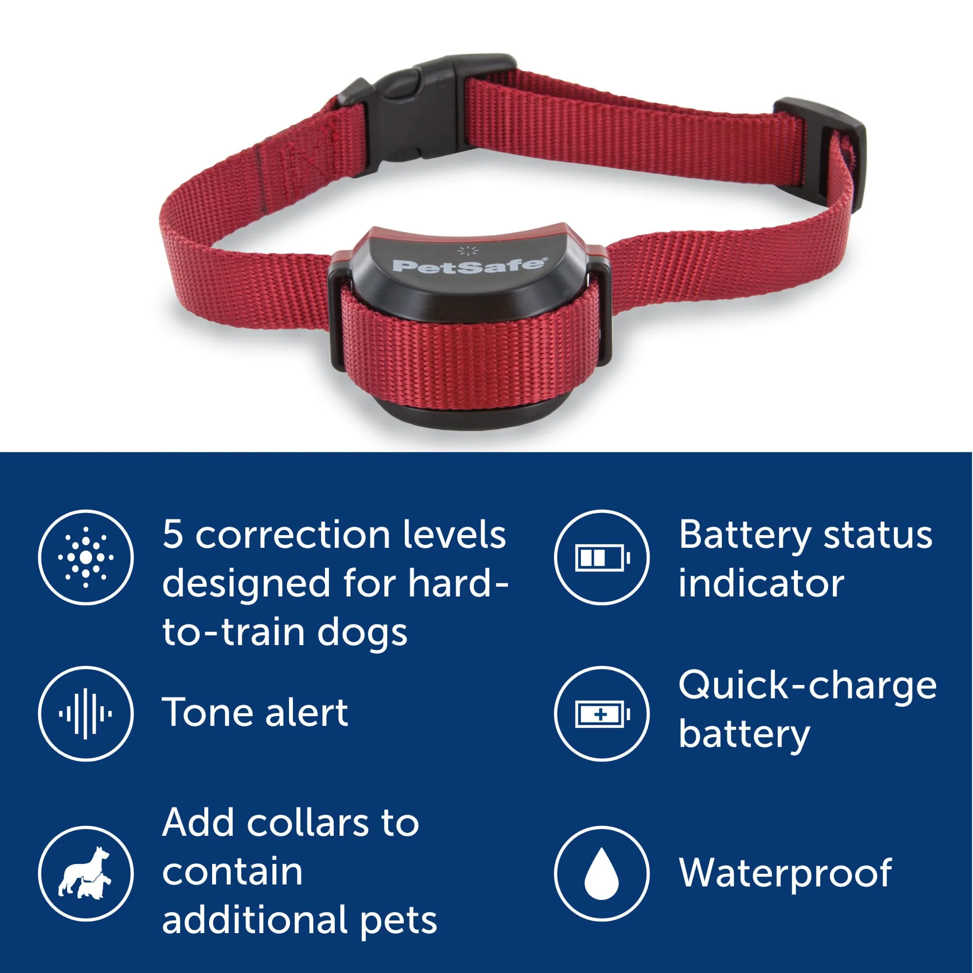 PetSafe Stay & Play Wireless Dog Fence for Stubborn Dogs, 3/4-Acre Coverage, Rechargeable Collar
