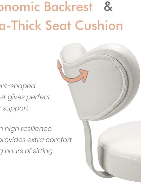 Pipersong Meditation Chair - Ergonomic Home Office Desk Chair with Lumbar Support, Adjustable Stool, and 360° Swivel for Cross-Legged Sitting