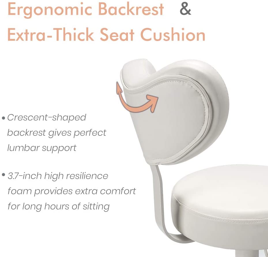 Pipersong Meditation Chair - Ergonomic Home Office Desk Chair with Lumbar Support, Adjustable Stool, and 360° Swivel for Cross-Legged Sitting