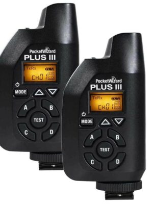 PocketWizard Plus IIIe 2-Transceiver Kit, 112 Channels, 5-Mile Range, Auto-Sensing, Auto-Relay, Two-Stage Triggering