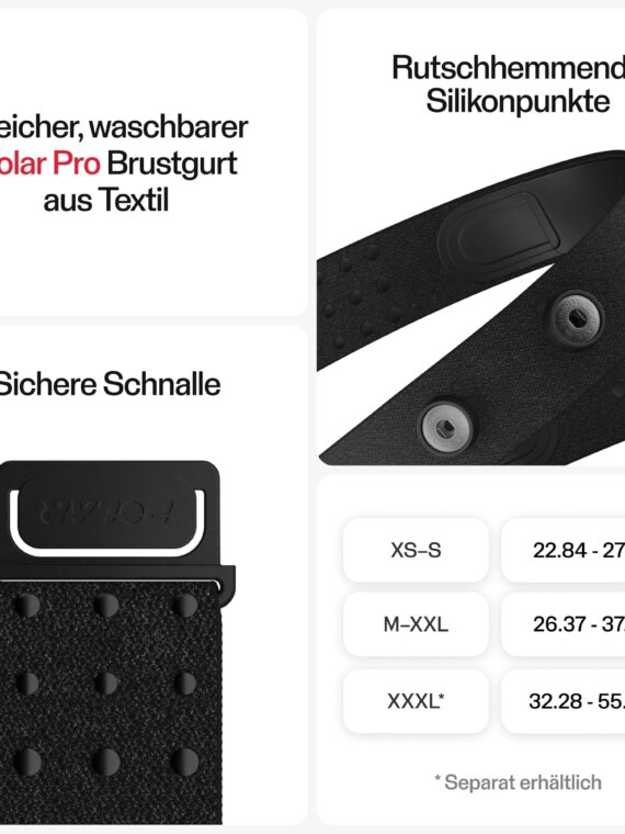 Polar H10 Heart Rate Monitor Chest Strap with Bluetooth & ANT+ for Multisport Use