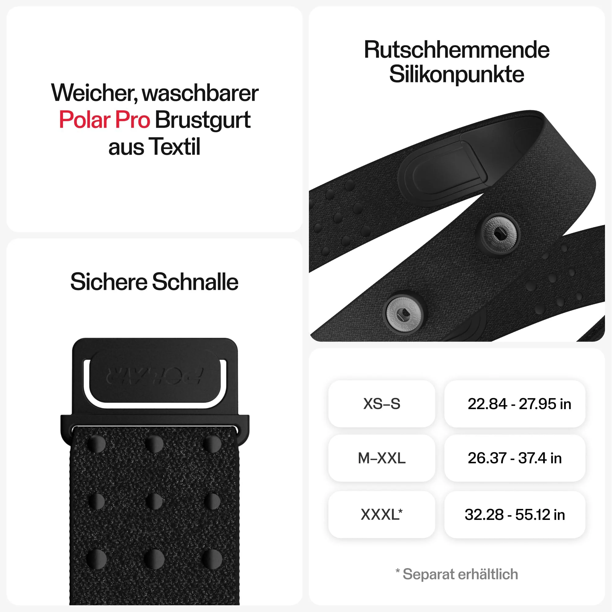 Polar H10 Heart Rate Monitor Chest Strap with Bluetooth & ANT+ for Multisport Use
