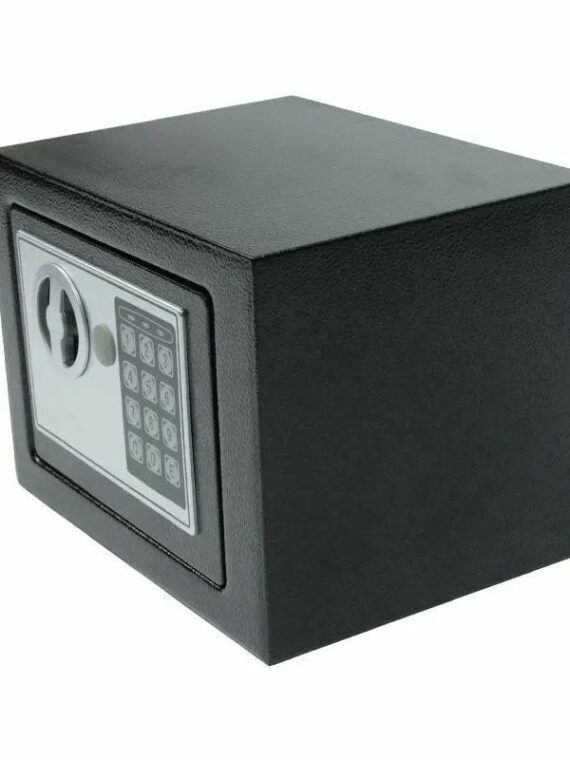 Portable Carbon Steel Digital Safe - Small, Heavy Duty, Locking Security Box for Home