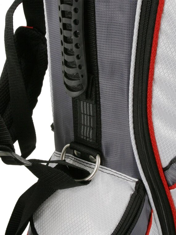 PowerBilt Dunes 14-Way Golf Stand Bag, Black/Blue, Lightweight with 5 Pockets, Double Strap, Durable Nylon