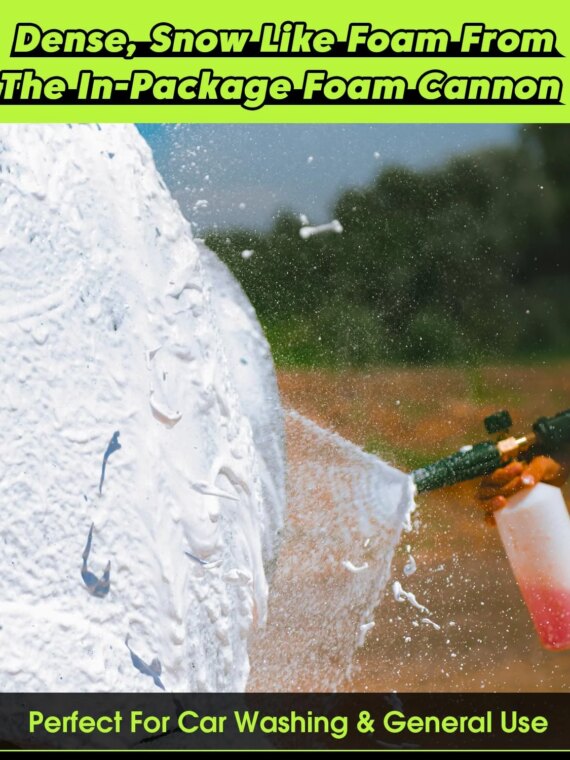 PowRyte Electric Pressure Washer 3800 PSI 2.4 GPM with Foam Lance and 4 Nozzles