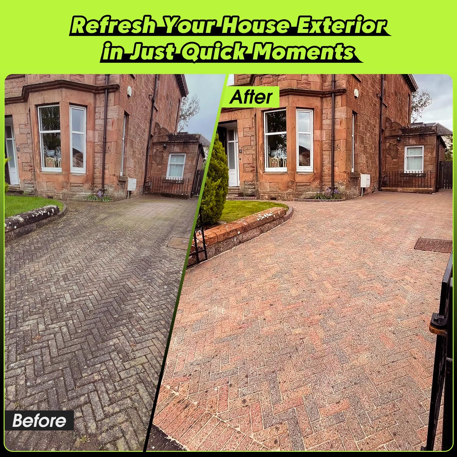 PowRyte Electric Pressure Washer 3800 PSI 2.4 GPM with Foam Lance and 4 Nozzles