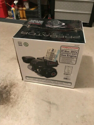 Predator 212cc 6.5 HP OHV Horizontal Shaft Engine for Air Compressors & Lawn Mowers, Model 69730