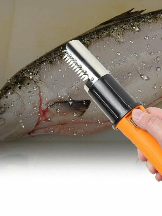Premium Electric Fish Scaler Tool - Safe, Efficient, Durable, 56W, 12V, 6000 RPM, Lithium-ion Battery