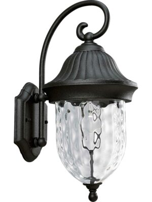 Progress Lighting Coventry Outdoor Wall Lantern, 1-Light, Textured Black Finish