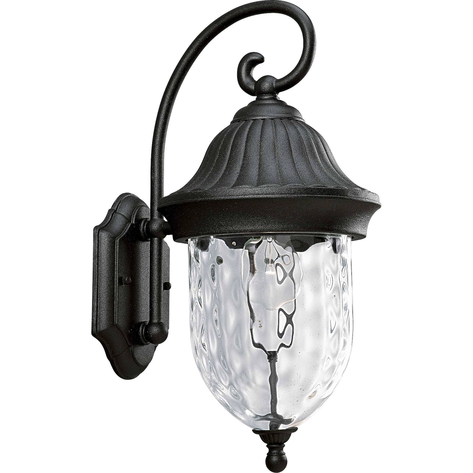Progress Lighting Coventry Outdoor Wall Lantern, 1-Light, Textured Black Finish
