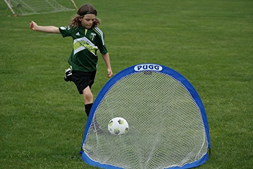 PUGG 4ft Pop-Up Soccer Goal Set - Portable Training Net with Carry Bag & Pegs