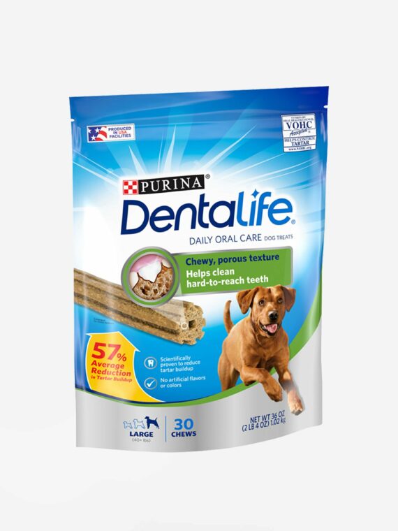 Purina DentaLife Daily Dental Chews for Large Dogs, Chicken Flavor, Tartar Control, VOHC Accepted, 57% Tartar Reduction