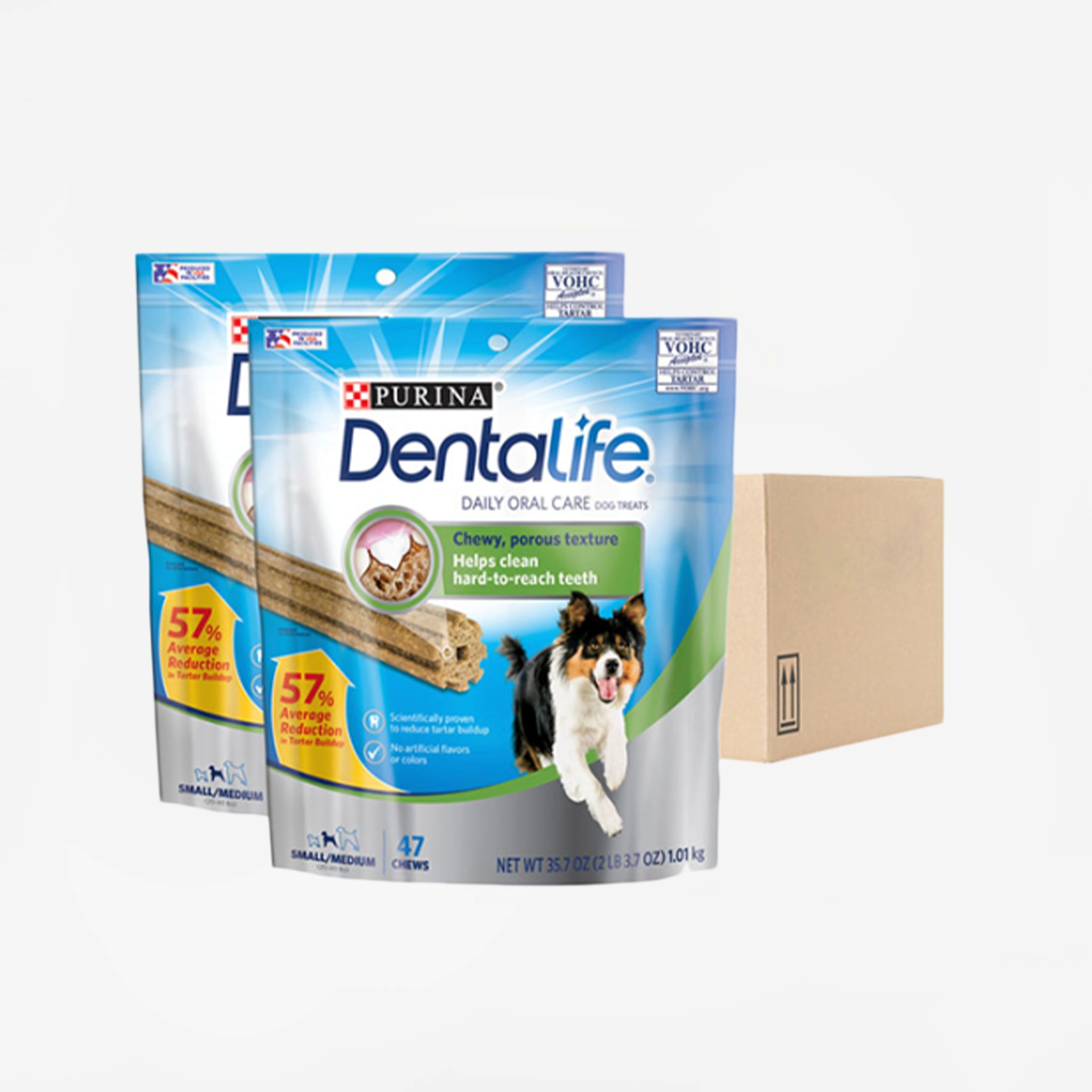 Purina DentaLife Daily Dental Chews for Large Dogs, Chicken Flavor, Tartar Control, VOHC Accepted, 57% Tartar Reduction
