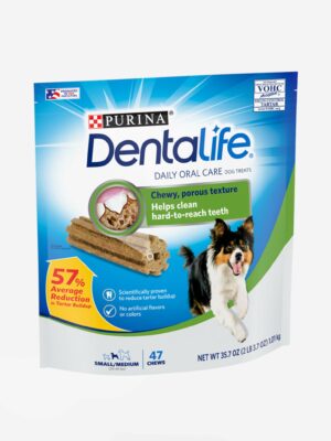 Purina DentaLife Daily Dental Chews for Large Dogs, Chicken Flavor, Tartar Control, VOHC Accepted, 57% Tartar Reduction