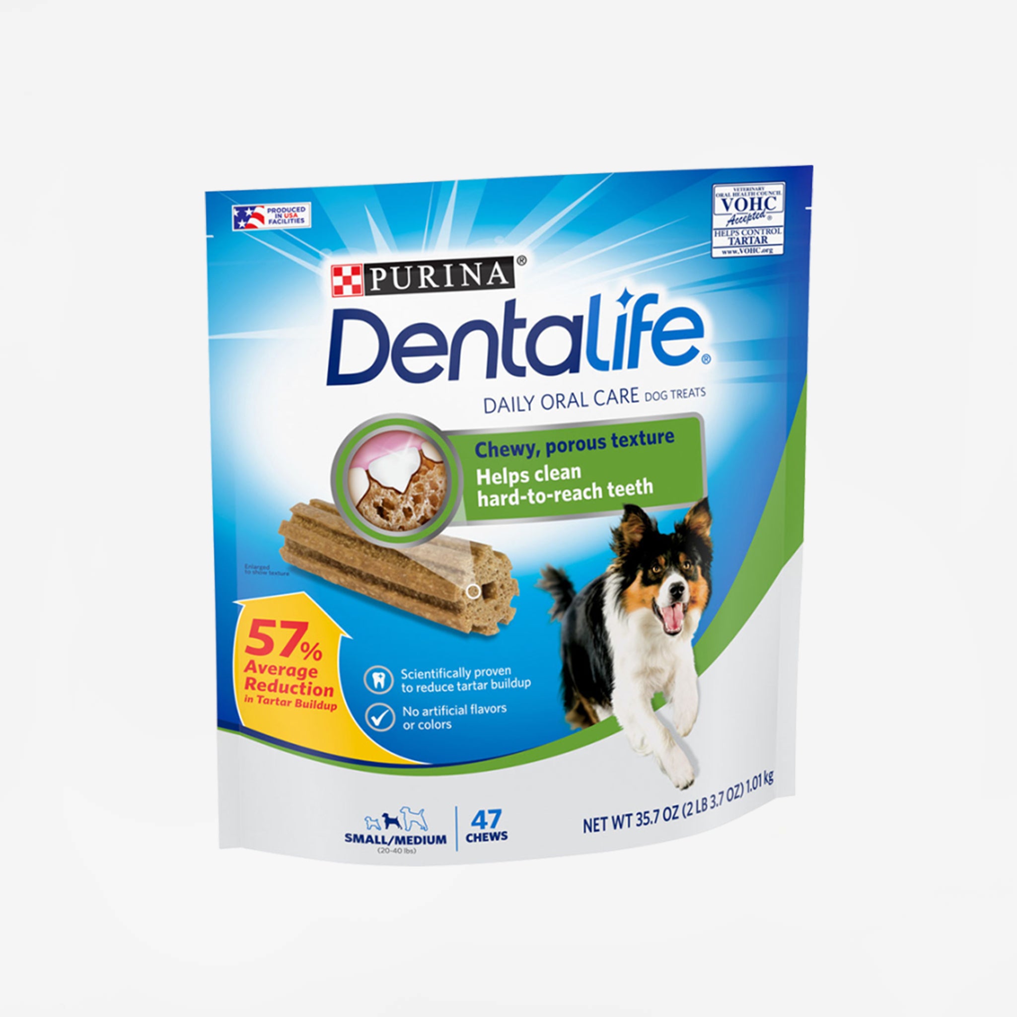 Purina DentaLife Daily Dental Chews for Large Dogs, Chicken Flavor, Tartar Control, VOHC Accepted, 57% Tartar Reduction