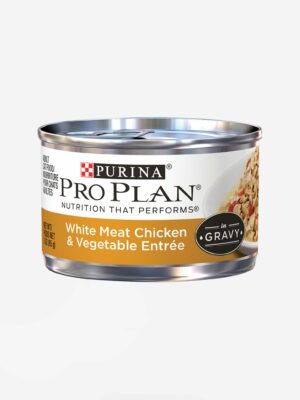 Purina Pro Plan Cat Food, Complete Essentials, Adult, White Meat Chicken & Vegetable Entrée in Gravy