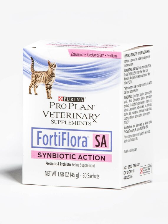 Purina Pro Plan FortiFlora SA Synbiotic Action Cat Supplement, Prebiotic & Probiotic Blend for Digestive Health