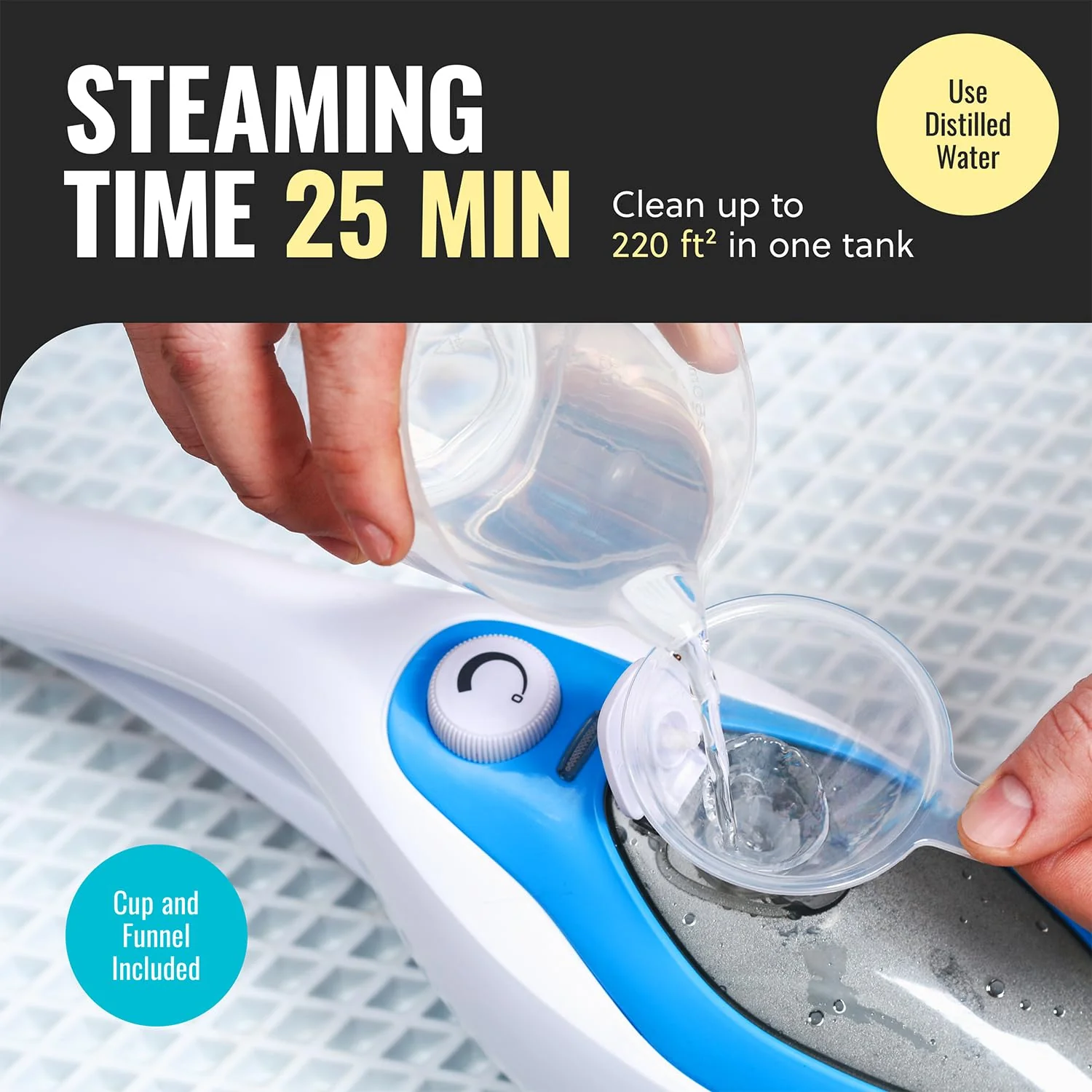 PurSteam 10-in-1 Steam Mop with Handheld Steamer, Chemical-Free, Quick Heating for Hardwood, Tile & More