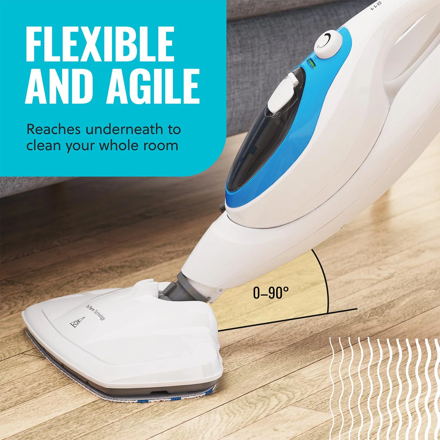 PurSteam 10-in-1 Steam Mop with Handheld Steamer, Chemical-Free, Quick Heating for Hardwood, Tile & More