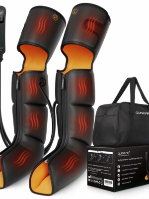 QUINEAR 3-in-1 Leg Massager with Heat for Foot, Calf & Thigh - Pain Relief & Circulation Boost