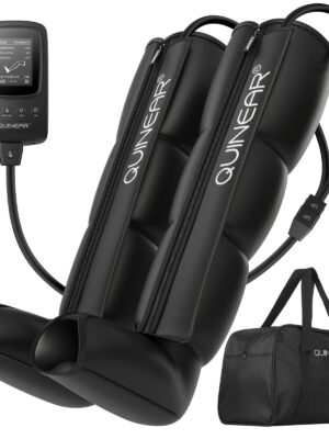 QUINEAR Air Compression Leg Recovery System - Full-Leg Massage Boots for Circulation & Muscle Recovery