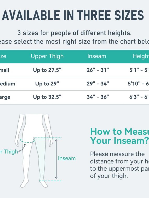 QUINEAR Air Compression Leg Recovery System - Full-Leg Massage Boots for Circulation & Muscle Recovery