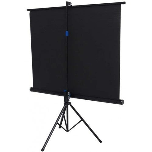 Quisilife 84-Inch Portable Projector Screen with Stand, 4:3 HD Anti-Crease, Black - Indoor/Outdoor Home Theater Cinema