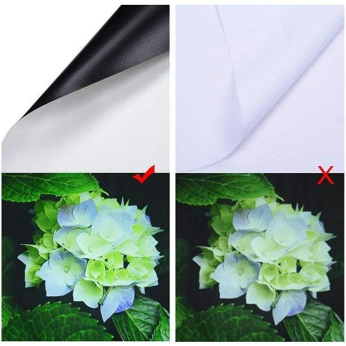 QWERTOUY 120" Tripod Projector Screen, 4:3 Aspect Ratio, Pull-Down Display for Theater & Office