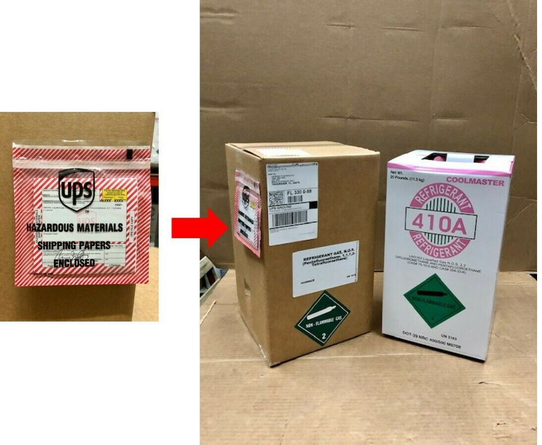 R410A Refrigerant 25lb Cylinder for HVAC Systems - High Capacity, Non-Toxic, Non-Flammable, A1 Classified