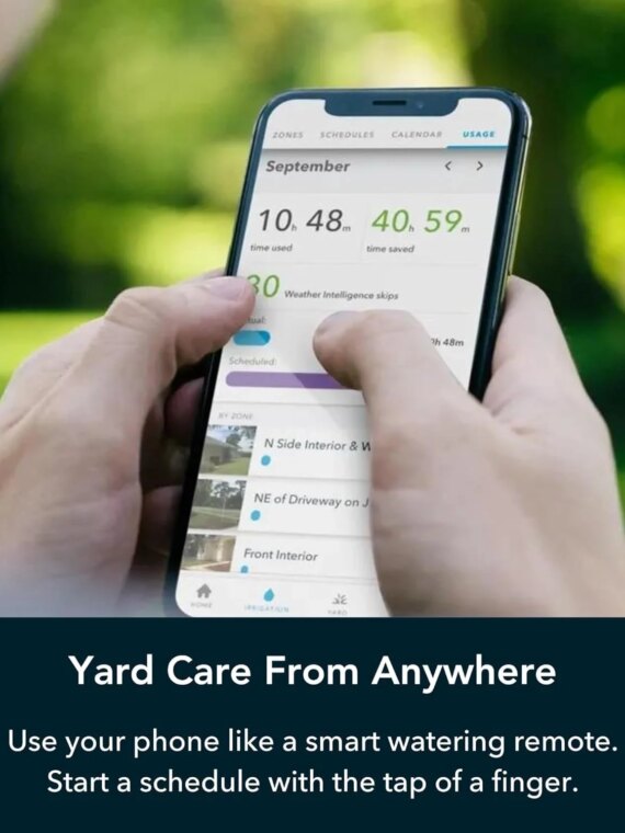 Rachio 3 Smart Sprinkler Controller, 4-Zone, Weather Intelligence, App-Controlled, No Fees