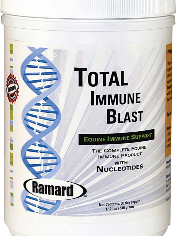 Ramard Total Immune Blast Horse Supplement, 1.12 lb, 30-Day Supply, Boosts Immune System with Vitamins & Fatty Acids