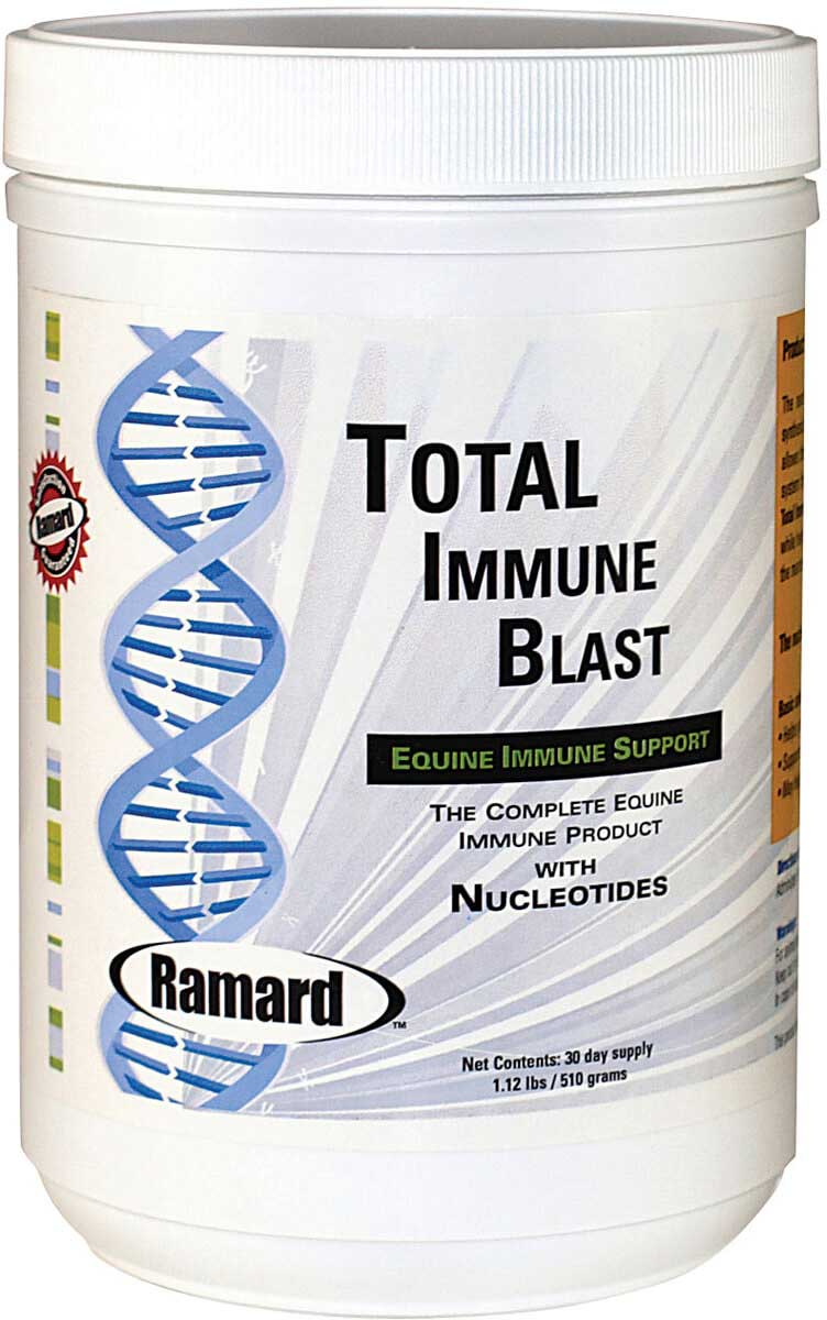 Ramard Total Immune Blast Horse Supplement, 1.12 lb, 30-Day Supply, Boosts Immune System with Vitamins & Fatty Acids